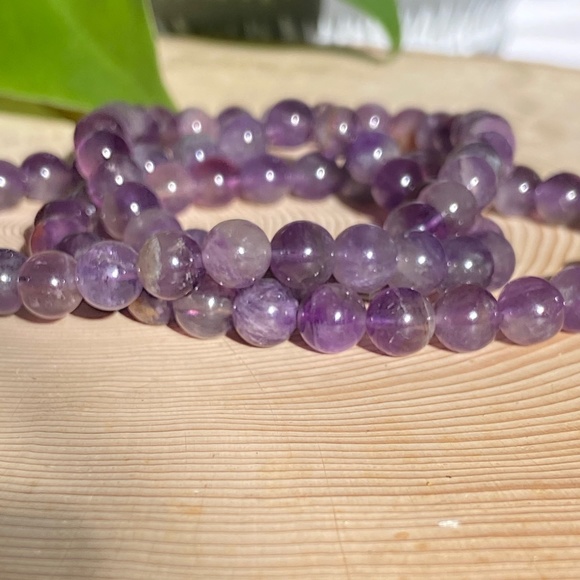 Amethyst Beaded Bracelet - Picture 2 of 3